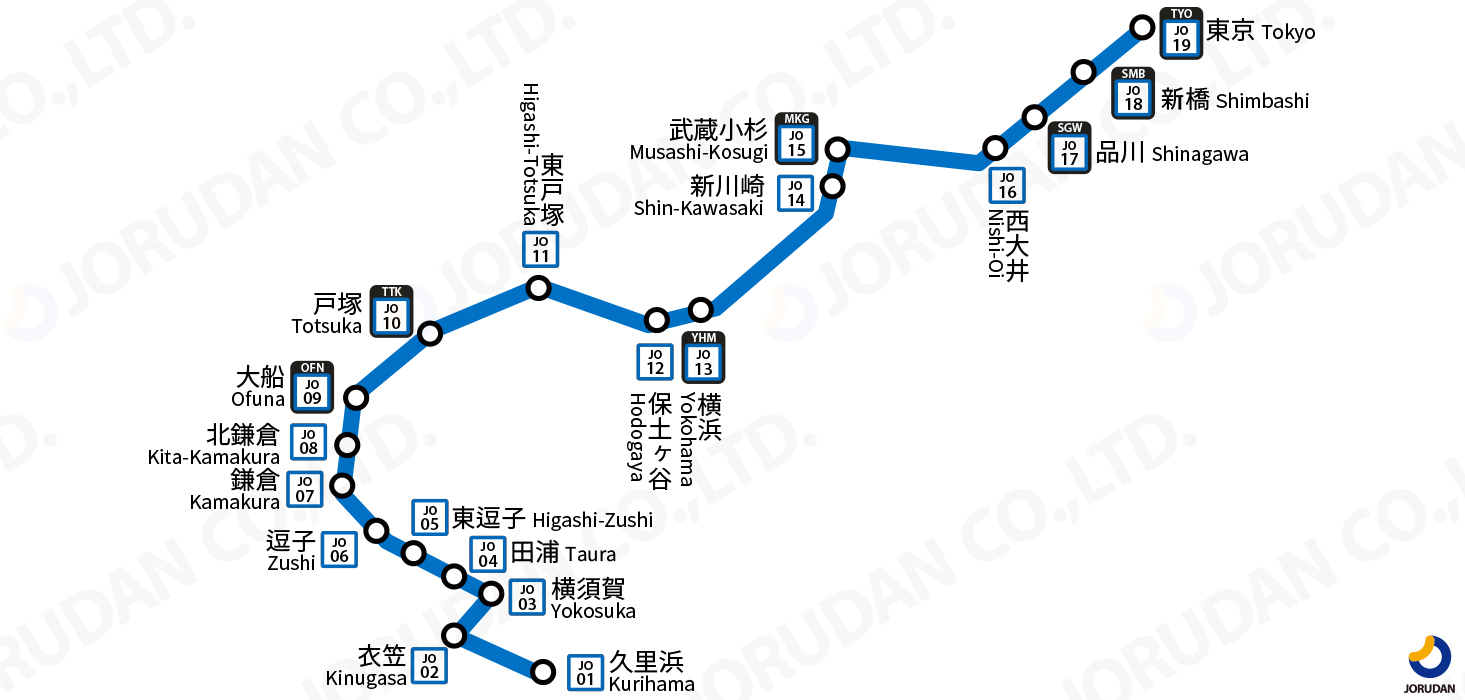 横須賀 線 路線 図