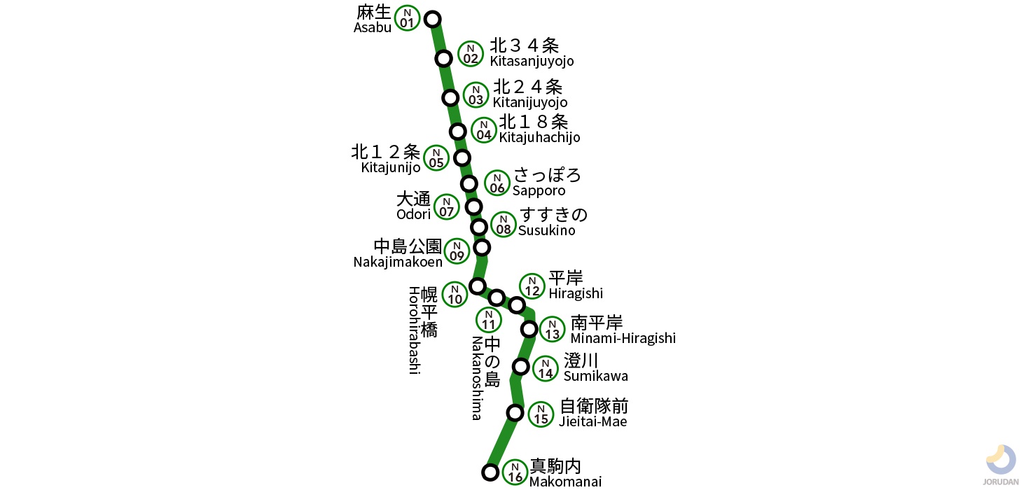 札幌 地下鉄 路線 図