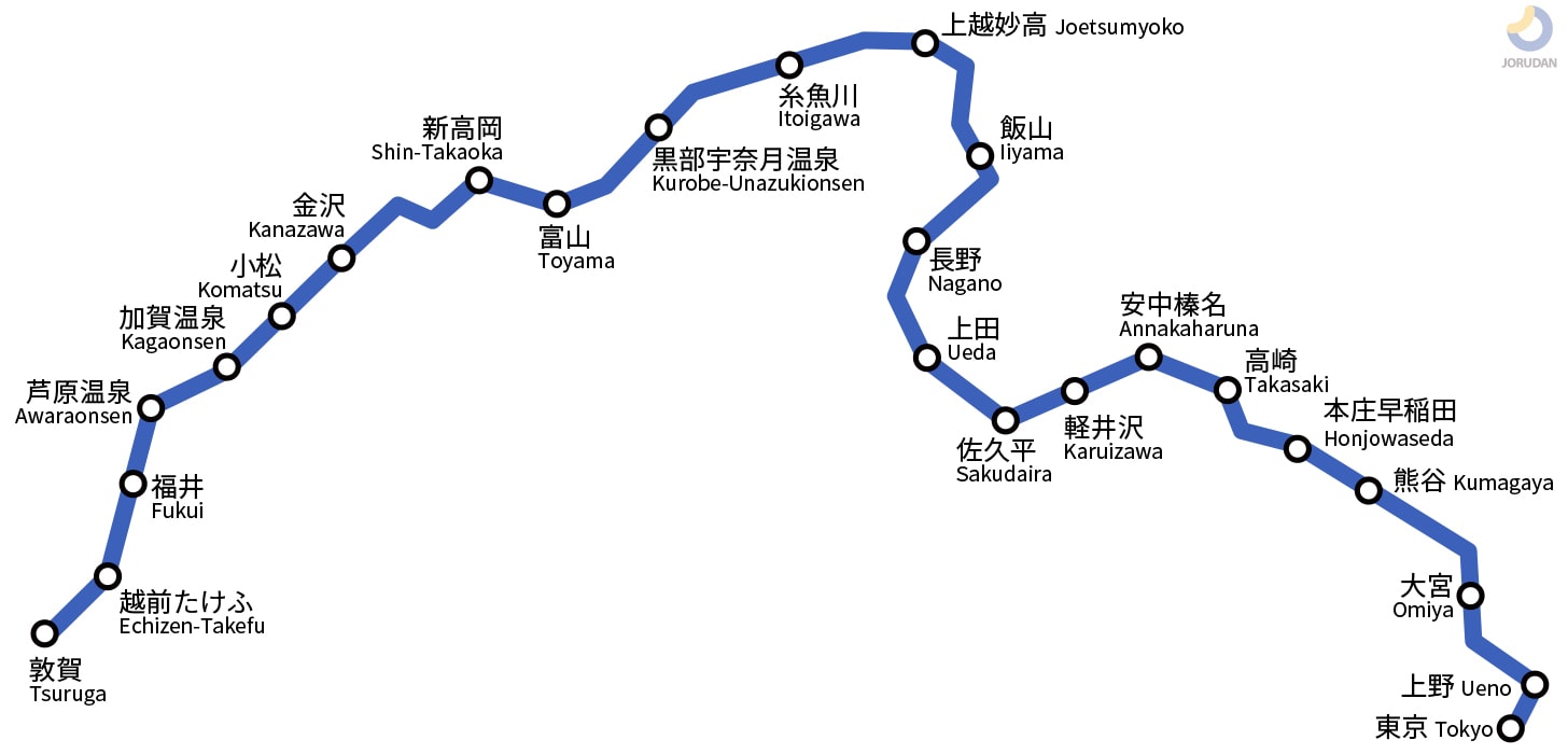 北陸 新幹線 停車 駅