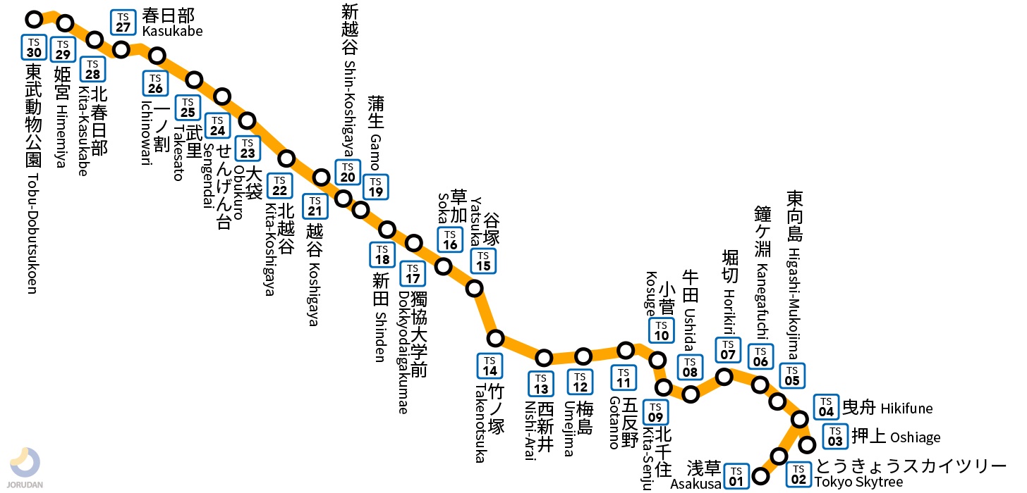 11113P◎東武沿線 案内図 地図 観光案内 沿線案内 鉄道グッズ◎中古